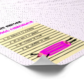 学校のチェックリスト ポスター (角)