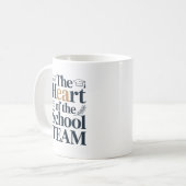 学校のチームの心 贈り物 感謝 コーヒーマグカップ (正面左)