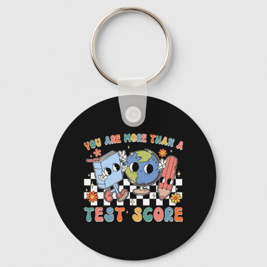 学校のテスト日あなたはテストスコア以上である キーホルダー (正面)