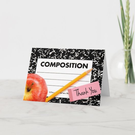 学校のテーマありがとう サンキューカード (正面)