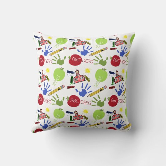 学校のテーマの先生の枕 クッション (裏面)