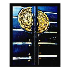 学校のドア フォトプリント           