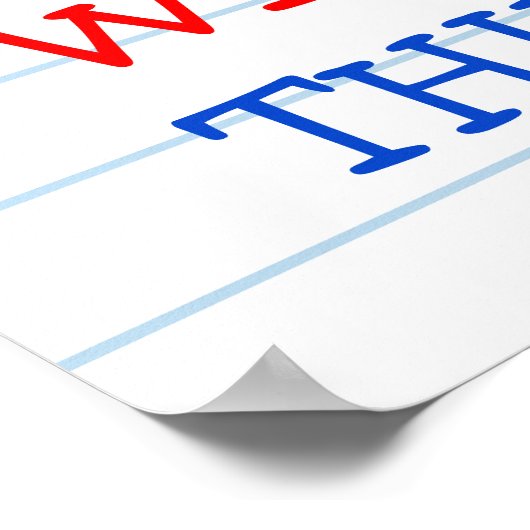 学校のドードル先生アップルポスター ポスター (角)