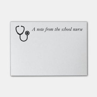 学校のナースからのノート ポストイット