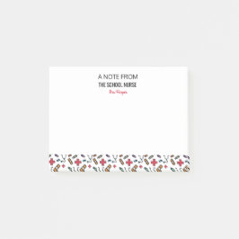 学校のナースのカスタムパターンからのノート ポストイット