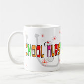 学校のナースのギフト及びTシャツ コーヒーマグカップ (左)