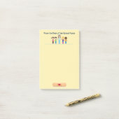 学校のナースのポスト・イットの机から ポストイット (デスク上)