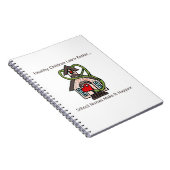 学校のナースの渦巻きノート。 ノートブック (右側)