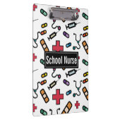 学校のナースのMedcialの模範的な看護婦 クリップボード (右)