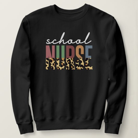 学校のナースチーターナース感謝のギフト スウェットシャツ (デザイン正面)