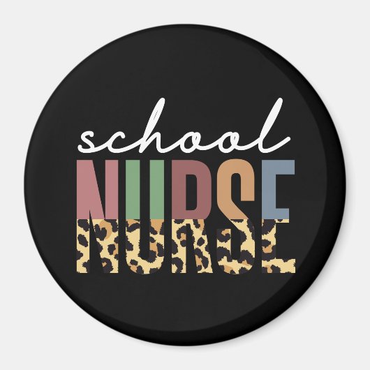 学校のナースチーターナース感謝のギフト マグネット (正面)