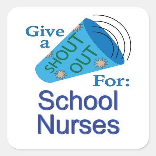 学校のナース スクエアシール (正面)