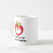 学校のナース(世界のベスト) コーヒーマグカップ (正面左)