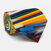 学校のノベルティを学んでいるおもしろいのデザインの先生 ネクタイ (ロール)