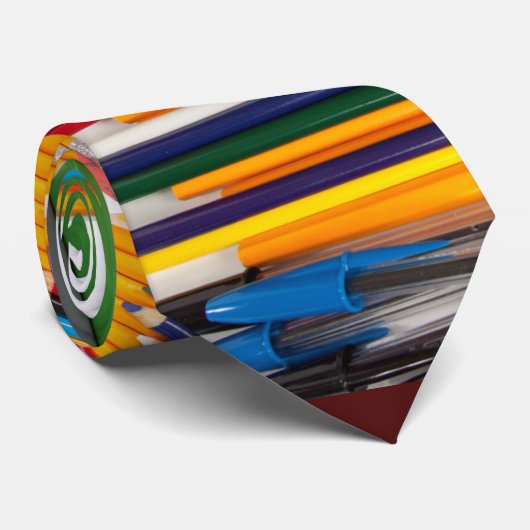 学校のノベルティを学んでいるおもしろいのデザインの先生 ネクタイ (ロール)