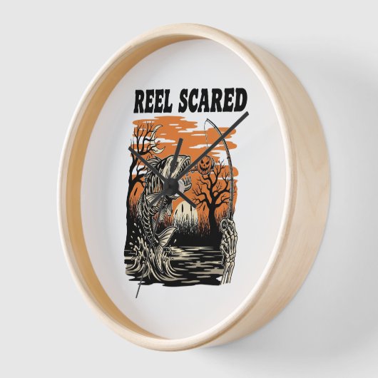 学校のハロウィーンにはグールすぎる 壁時計 (傾斜)