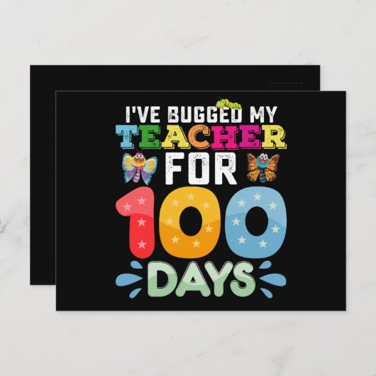 学校のバグ100件の先生を抱え込んだ日 ポストカード (正面/裏面)
