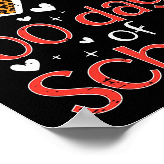 学校のバレンタイン100日のために私のクラスを愛したD ポスター (角)