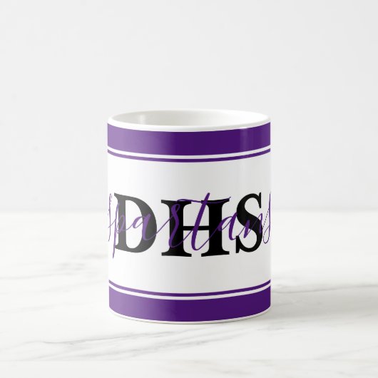 学校のパーソナライズされたカラーブロック コーヒーマグカップ (中央)