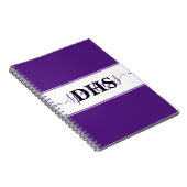 学校のパーソナライズされたカラーブロック ノートブック (右側)