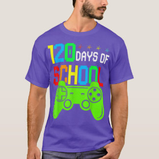 学校のビデオゲーム子供への120日目が1に達した Tシャツ
