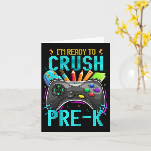 学校のビデオゲームBにK前のCkをつぶす準備ができている カード (黄色い花)