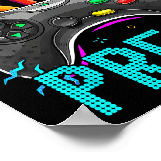 学校のビデオゲームBにK前のCkをつぶす準備ができている ポスター (角)