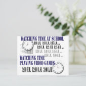 学校のビデオ・ゲーマーの時間を見る ポストカード (スタンド正面)