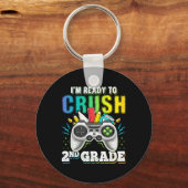 学校のビデオGaに2年生のCkを押し潰す準備ができている キーホルダー (正面)