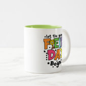 学校のフィールド日 |ゲームのセラミックマグカップを開始する ツートーンマグカップ (正面右)