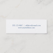 学校のプライドの卒業の挿入物の名刺の濃紺 コーリングカード (裏面)