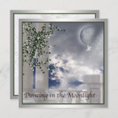 学校のプロム招待状 ムーンレイトダンスプロム 招待状 (正面/裏面)