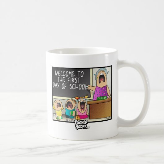 学校のマグの最初日 コーヒーマグカップ (右)