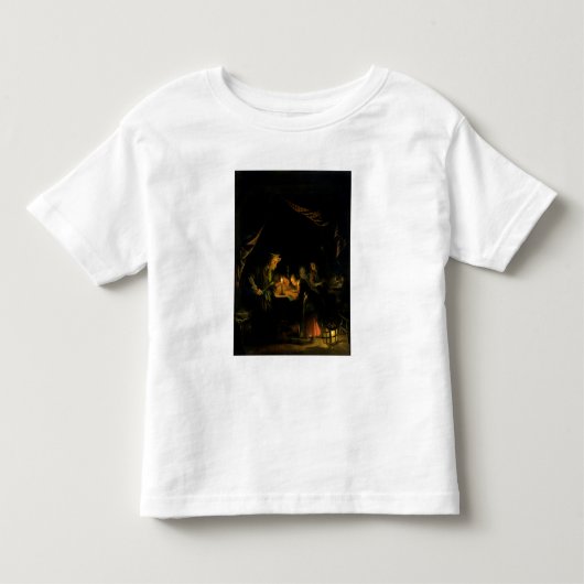 学校のマスター1660-65年(パネルの油) トドラーTシャツ (正面)