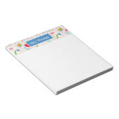 学校のメモパーソナライズされた帳 ノートパッド (アングル)