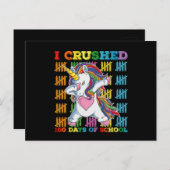 学校のユニコーンの100日をつぶした ポストカード (正面/裏面)