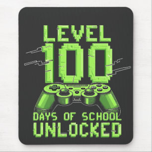 学校のレベル100日のロック解除ゲーミングスクール マウスパッド