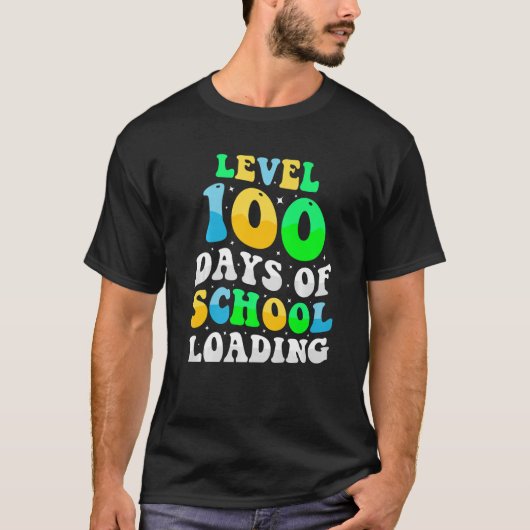 学校のレベル100日のロード100日のScho Tシャツ (正面)