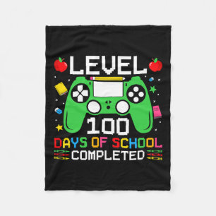 学校のレベル100日ゲームの幼児を完了 フリースブランケット