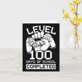 学校のレベル100日完了ビデオゲームのゲーム カード (黄色い花)