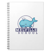 学校のロゴが付いたメルヴィル・ジャーナル ノートブック (正面)