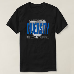 学校のロゴの多様性をサポートカスタム Tシャツ