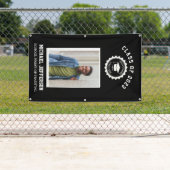 学校のロゴまたはマスコットマルーン写真卒業 横断幕 (インサイチュ)