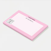 学校のロゴ先生重要なピンク ポストイット (アングル)