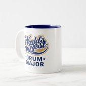 学校の世界の最も最高のな楽隊長ギフト ツートーンマグカップ (正面左)