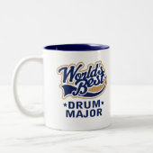 学校の世界の最も最高のな楽隊長ギフト ツートーンマグカップ (左)