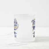 学校の世界の最も最高のな楽隊長ギフト フロストグラスマグカップ (中央)