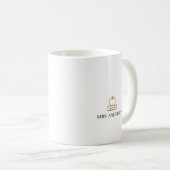 学校の中心的存在であるチームへのギフト コーヒーマグカップ (正面右)