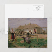 学校の主婦の到達 ポストカード (正面/裏面)