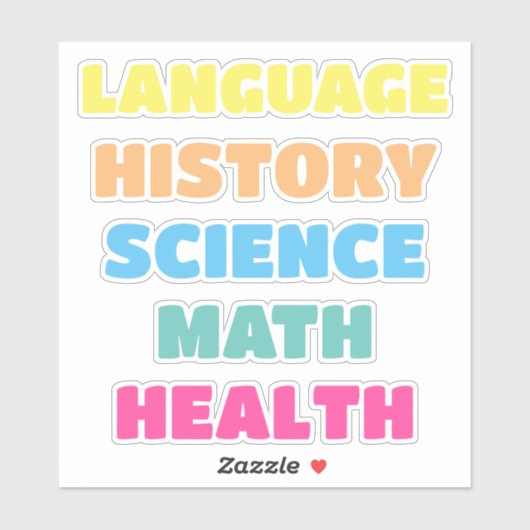 学校の主題のシール，美的 シール (シート)